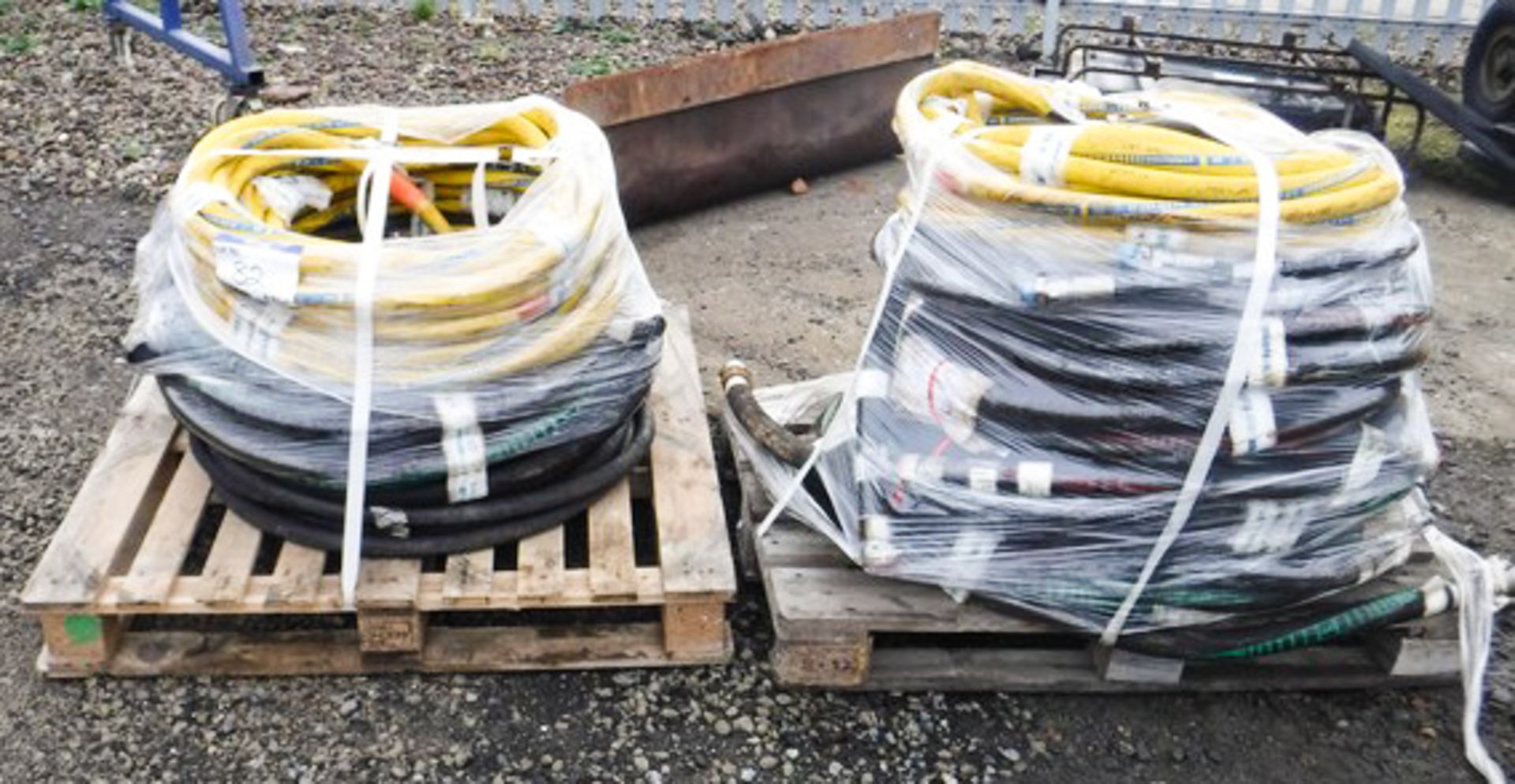2 X PALLETS OF AIR & WATER HOSES, VARIOUS SIZES