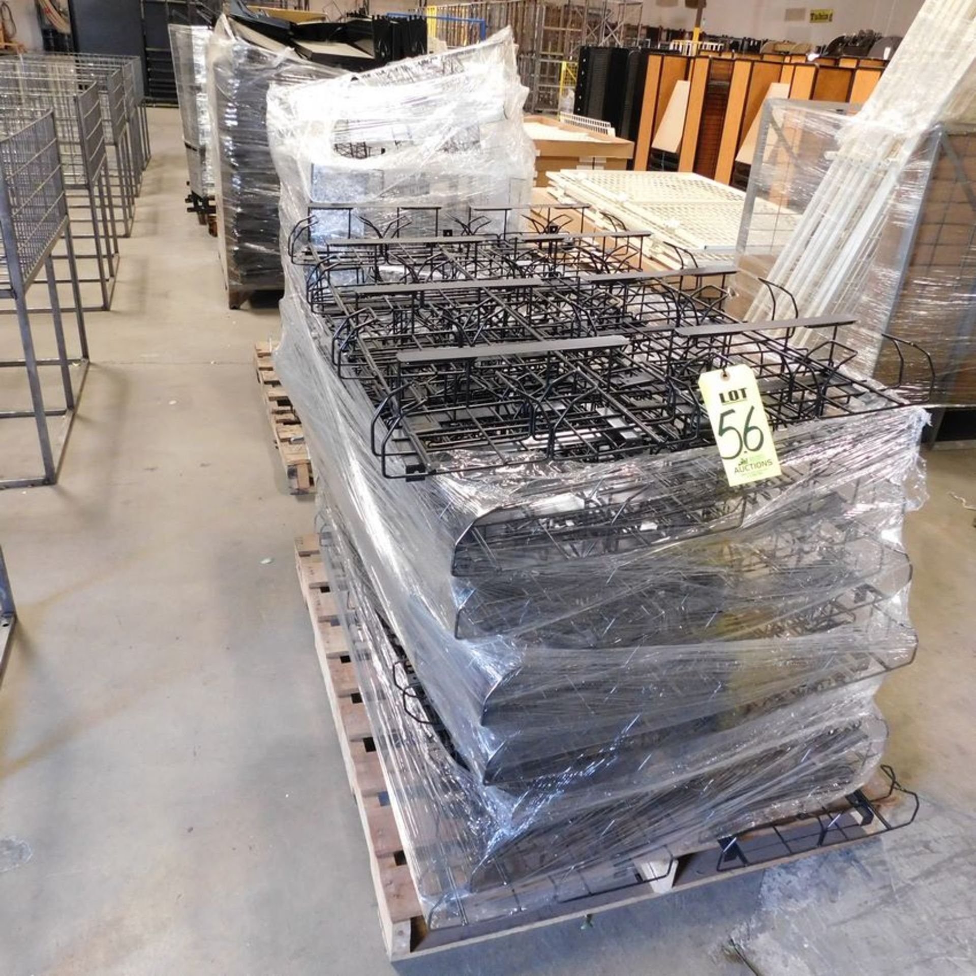 LOT - (5) PALLETS W/MISC STORE RACKING