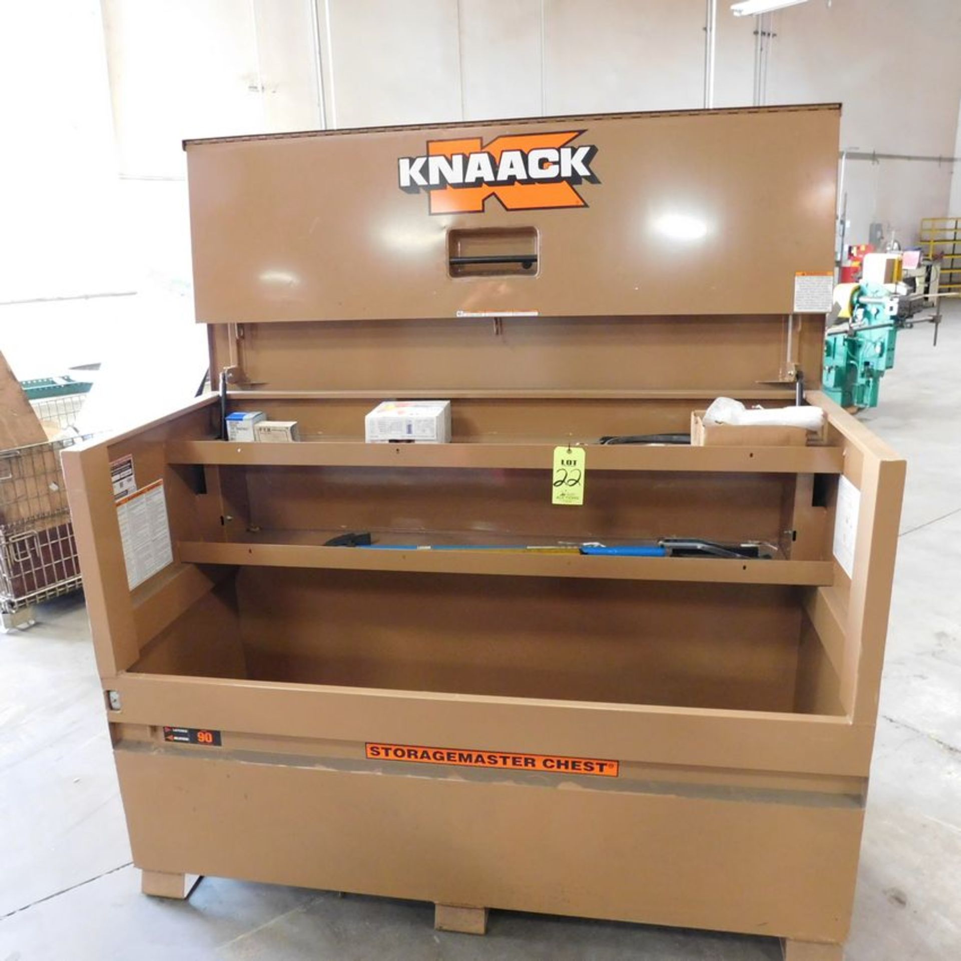 KNAACK STORAGE MASTER CHEST, MODEL 90, S/N 1405114937