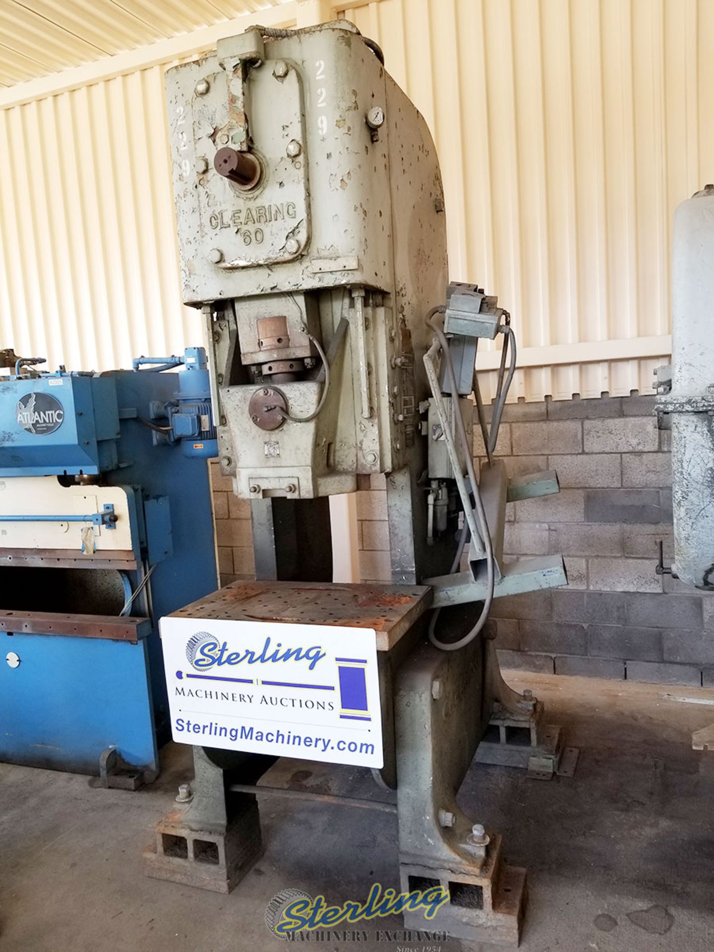 60 Ton x 6" Used USI, Clearing OBI Punch Press, Mdl. - Image 9 of 11