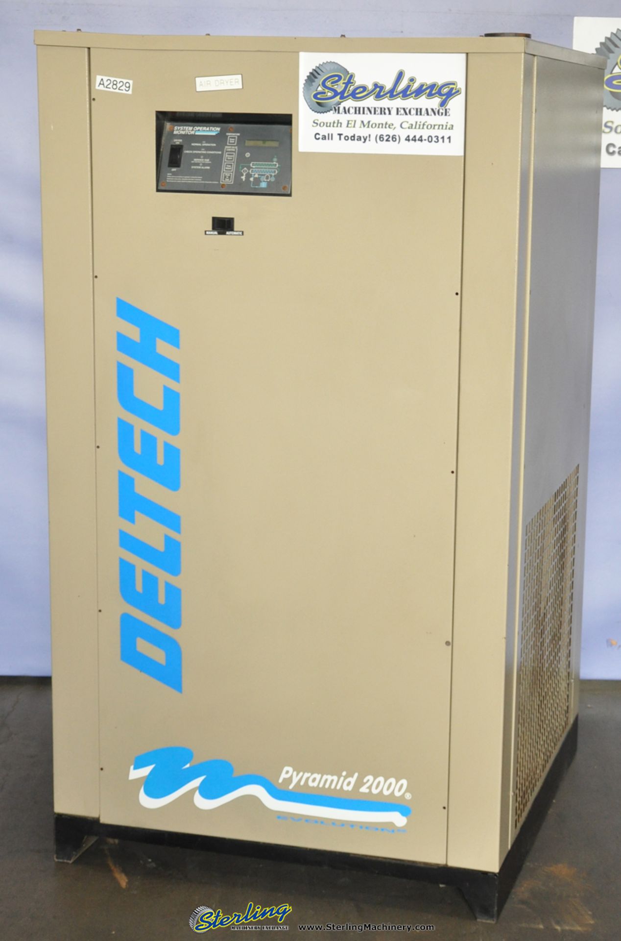 2,700 CFM Used Deltech Pyramid 2000 Refrigerated Air Dryer, Mdl. P550A, 3 H.P. - Image 9 of 9