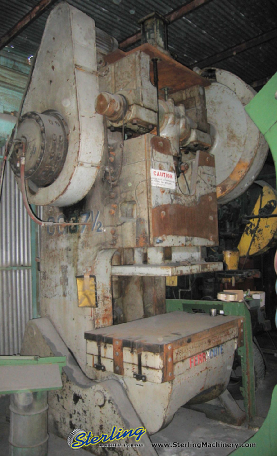 200 Ton x 4" Used Ferracute OBI Punch Press, Mdl. CG-37 1/2,