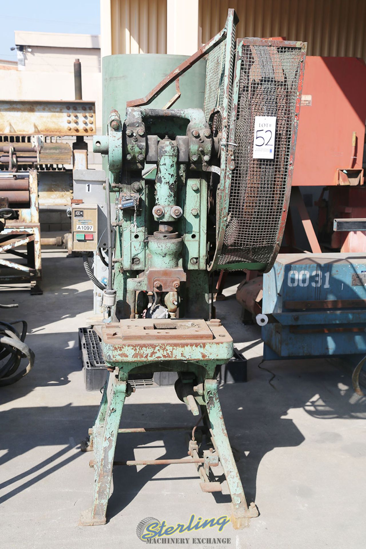 30 Ton x 3" Used Bliss OBI Punch Press, Mdl. #20, - Image 2 of 5
