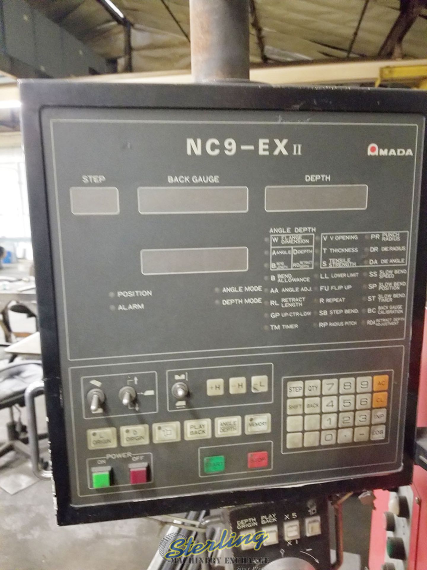 Amada RG-50 CNC Hydraulic Press Brake, NC9EXII Cnc Control (Location- Whittier, Ca. Customer Load - Image 2 of 4