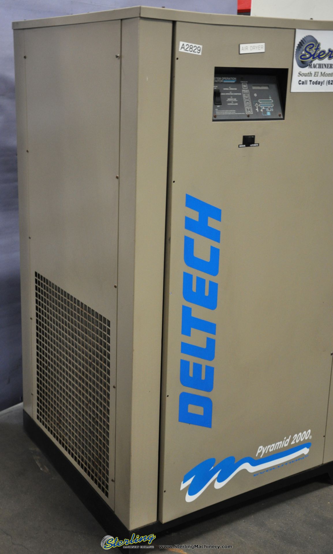 2,700 CFM Used Deltech Pyramid 2000 Refrigerated Air Dryer, Mdl. P550A, 3 H.P. - Image 3 of 9