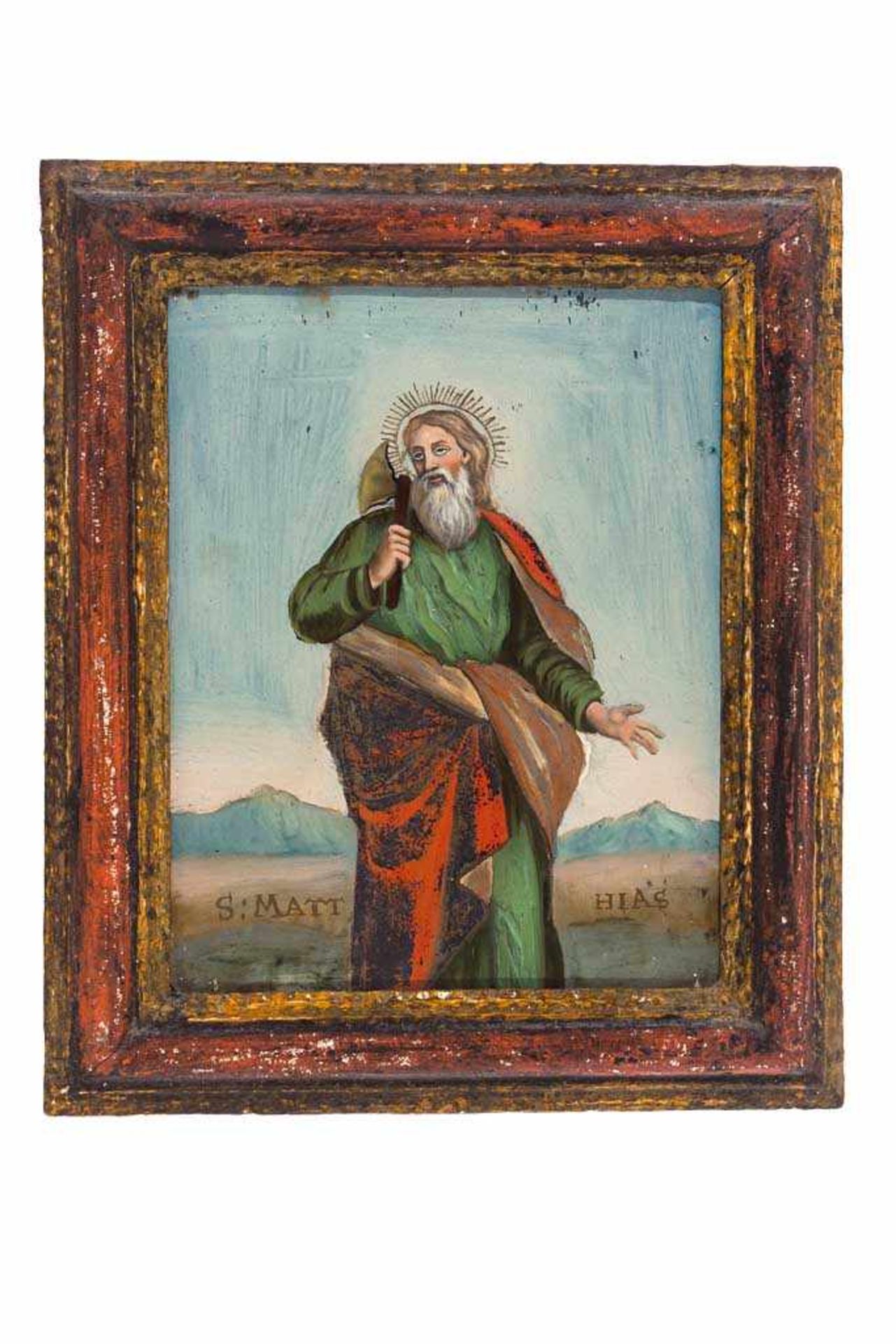 "S. Matthias". Um 1800. 22,5 x 17,5 cm. R
