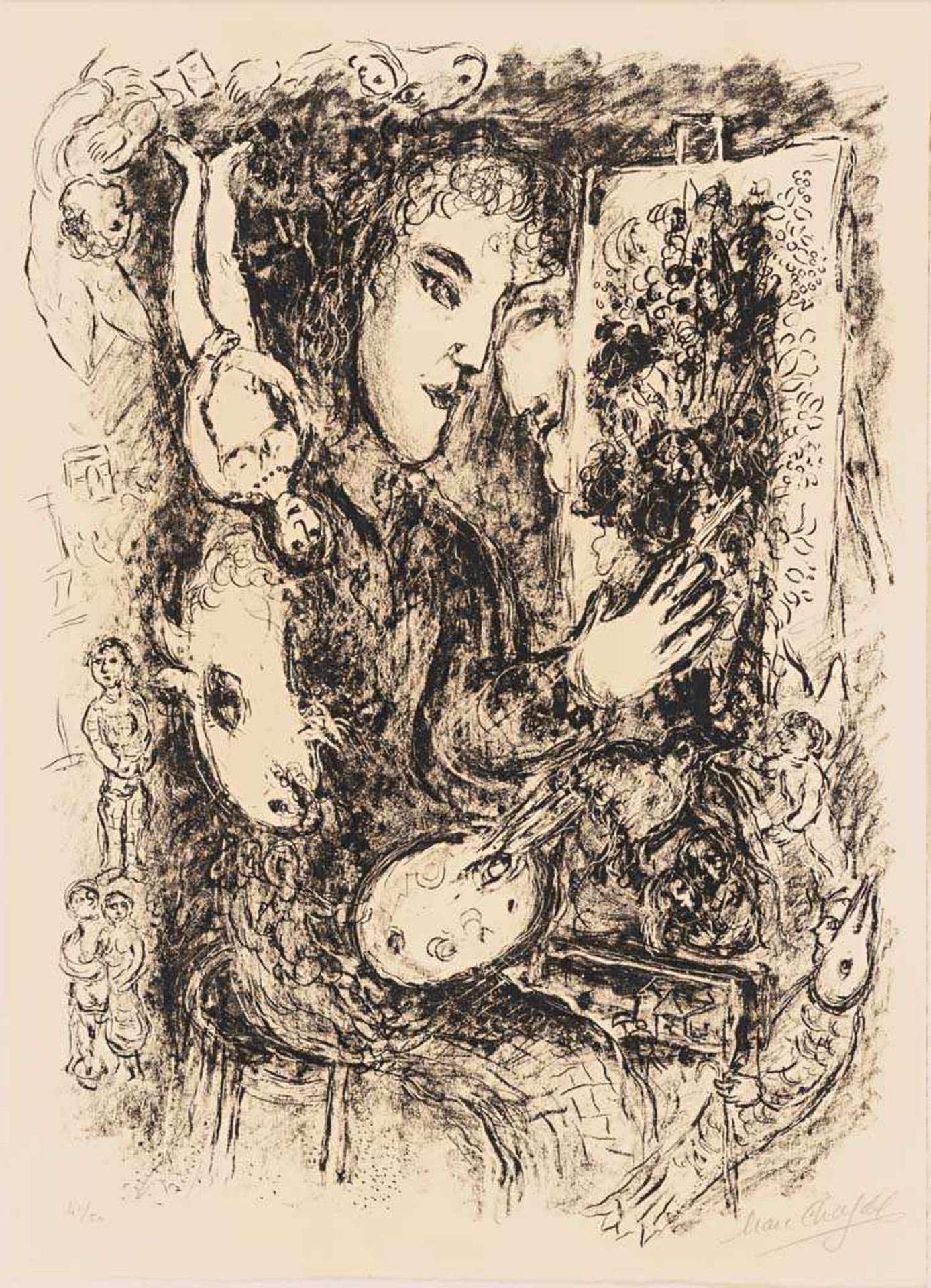 Marc Chagall. 1887 Witebsk - 1985 St. Paul de Vence. Handsign. und num. (Ex. 41/50). Rs. (von