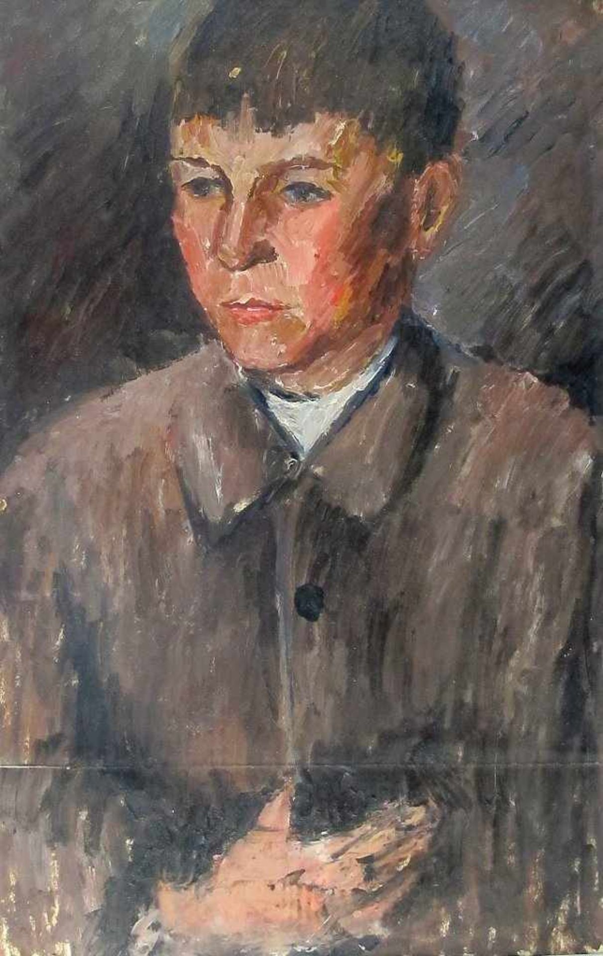 Heinrich Wildemann. 1904 Lodz/Polen - 1964 Stuttgart. Portrait eines jungen Mannes als Bruststück (