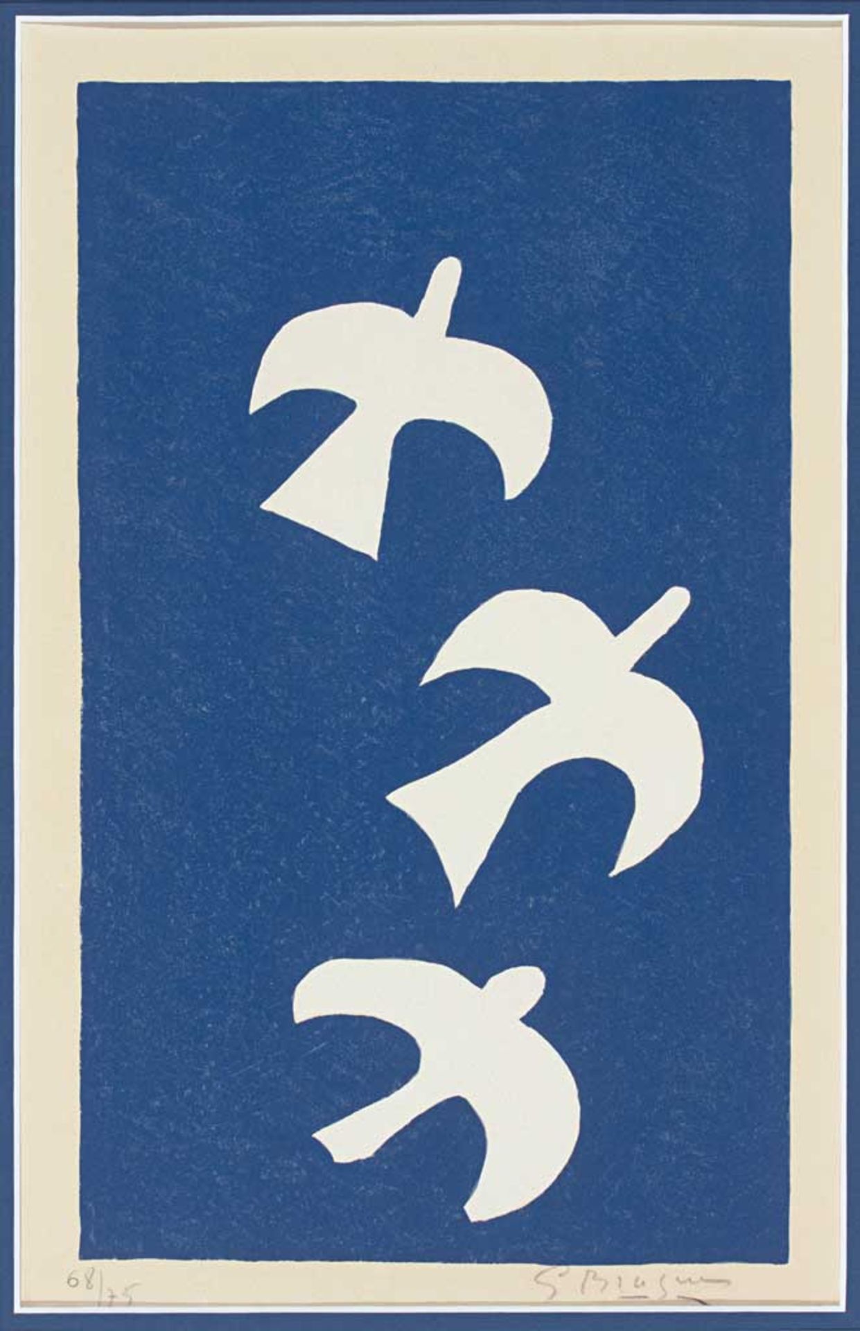 Georges Braque. 1882 Argenteuil sur Seine - 1963 Paris. Handsign. und num. (Ex. 68/75). Rs. undeutl.