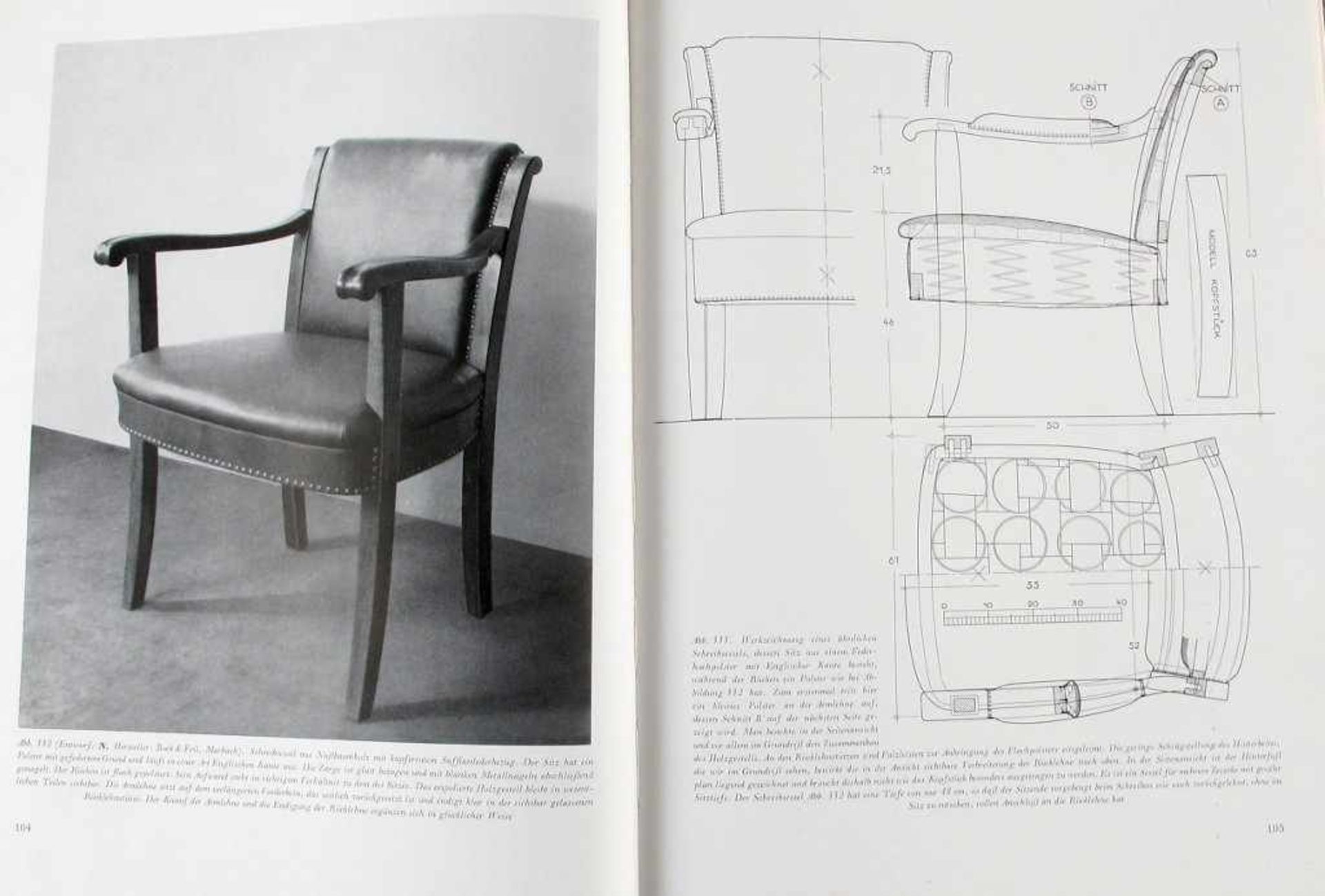 Handwerk: Nothhelfer, Karl (Bauschule für Raumgestaltung Berlin). Das Sitzmöbel. Ein Fachbuch für - Bild 3 aus 4