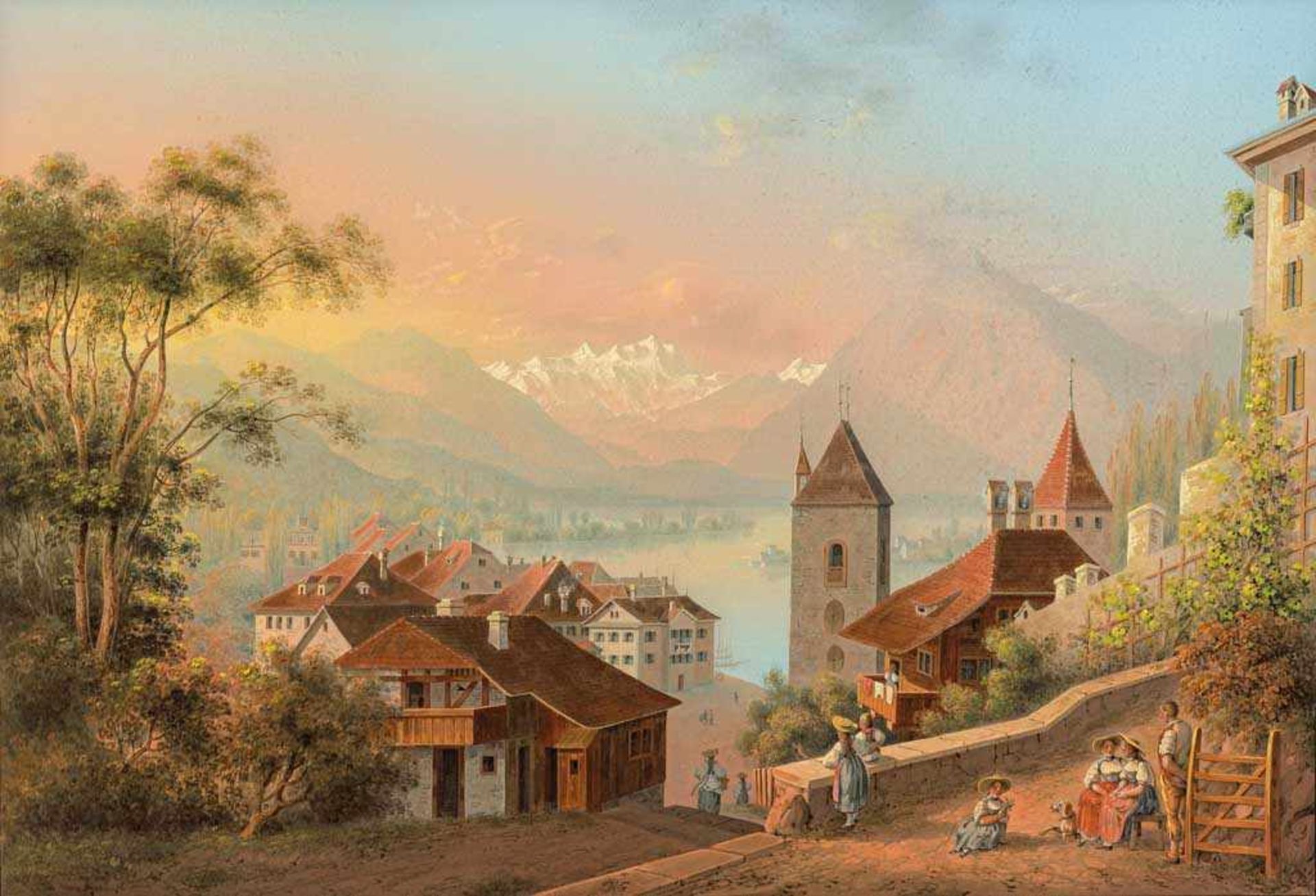 Louis (Johann Ludwig) Bleuler. 1792 Feuerthalen - 1850 Laufen-Uhwiesen (Schloss Laufen). Gehörte