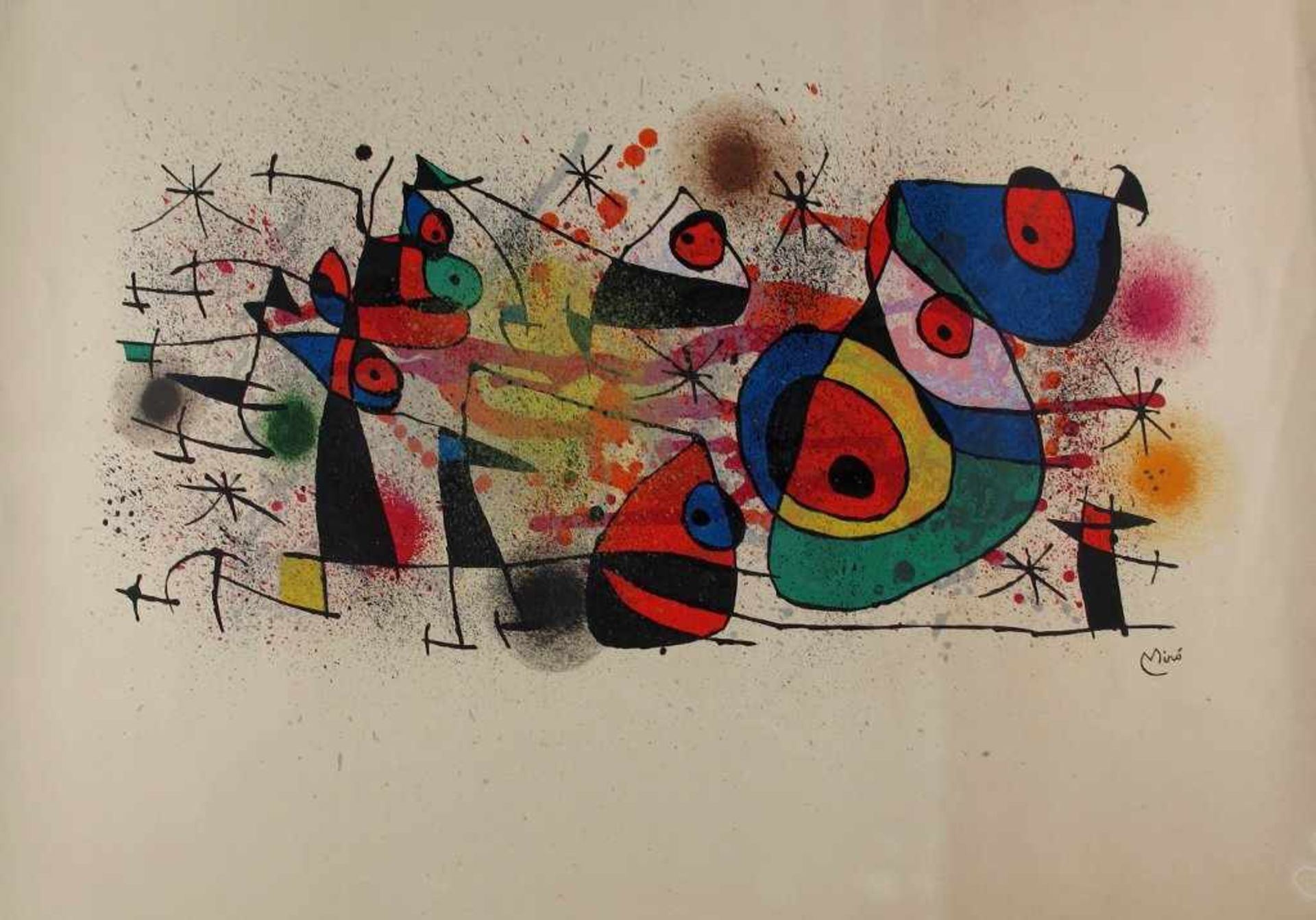 Joan Miró. 1893 Barcelona - 1983 Palma de Mallorca. Im Stein sign. "Céramiques". Mit dem