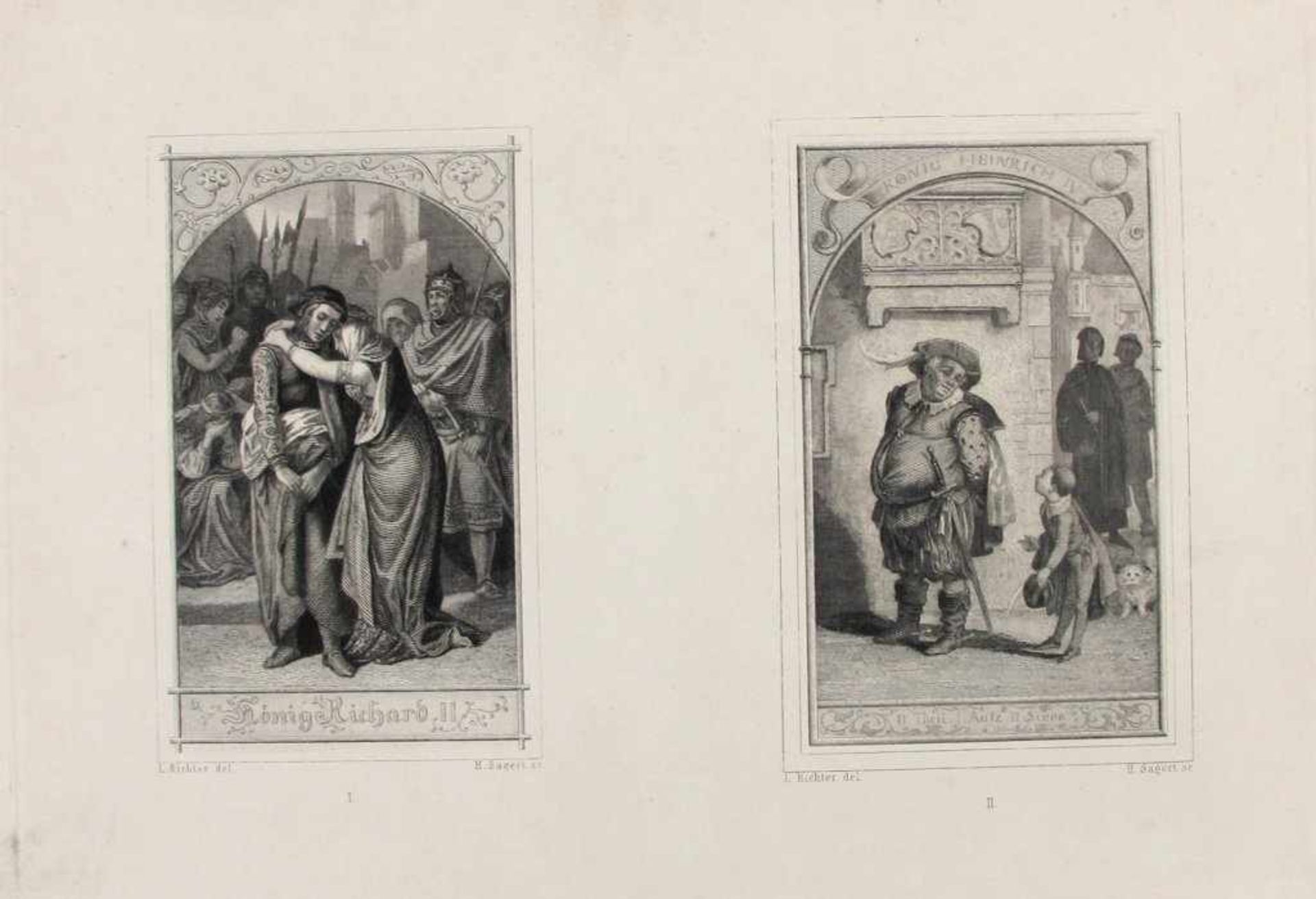 Illustrationen zu Shakespeare aus Antonius und Cleopatra, Ein Sommernachtstraum, Hamlet, König Lear, - Bild 4 aus 6
