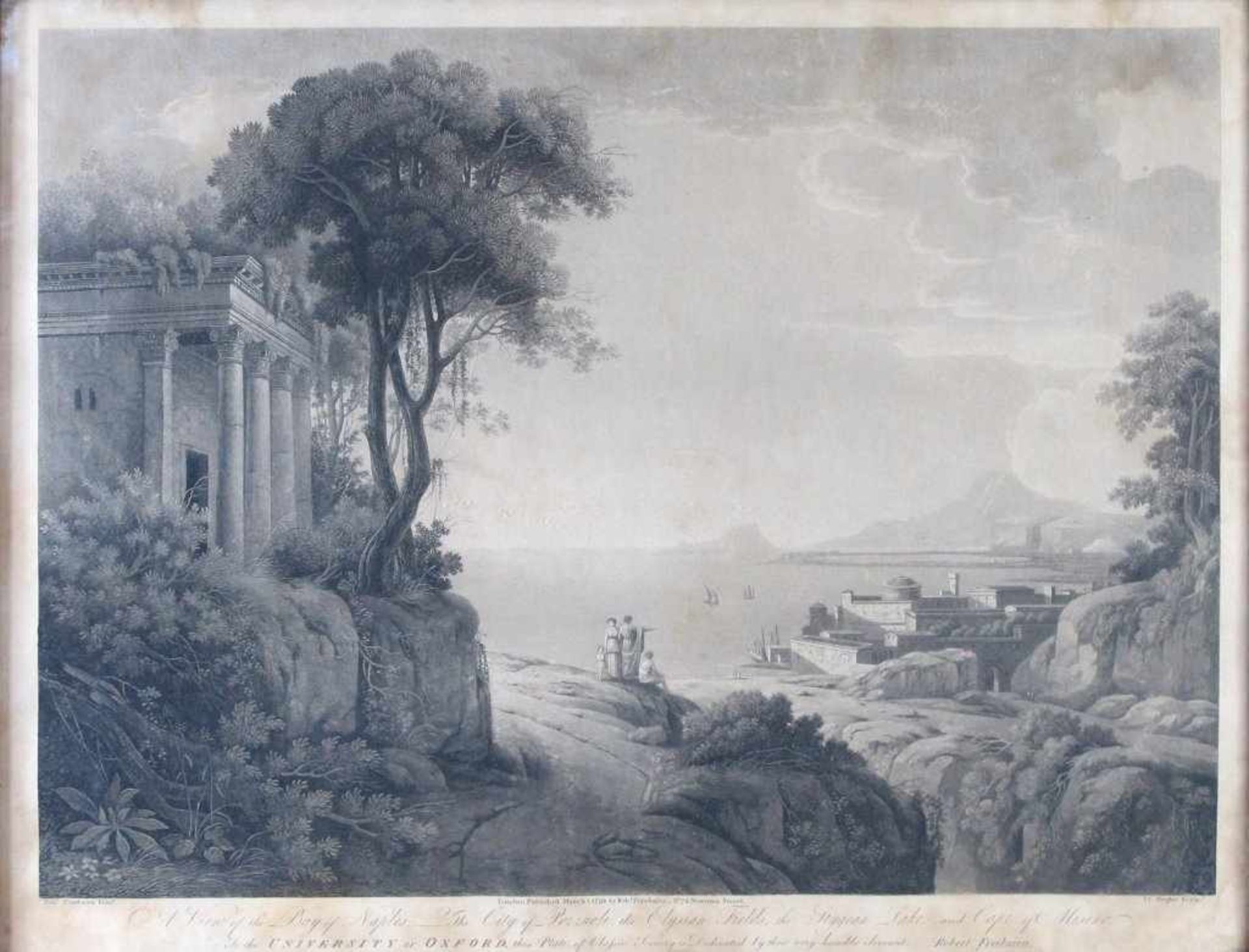 Neapel. "A View of the Bay of Naples. The City of Pozzuoli, the Elysian Fields, the Stygcan Lake and
