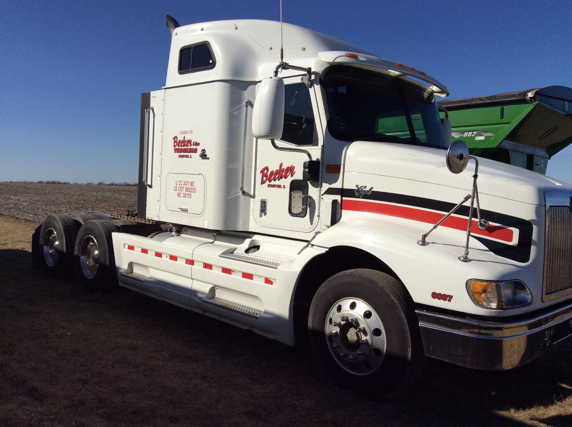 1999 IH Eagle Pro Sleeper Semi, (White) - Image 10 of 10