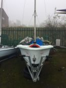 Laser Bahia Rotomoulded Sailing Dinghy.