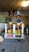 Portable Traffic Lights System on Trailer