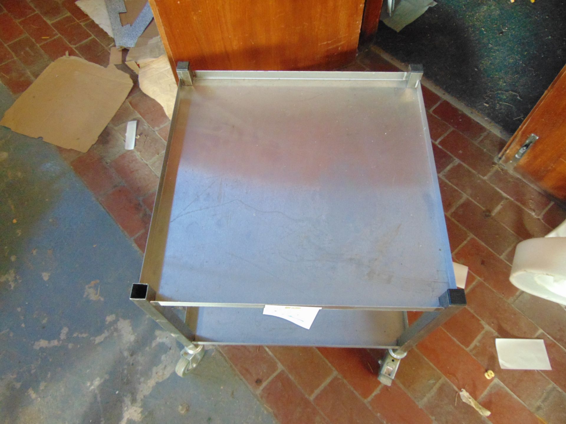 Stainless Steel Trolley Table - Bild 2 aus 3