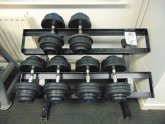 Dumbells on Stand