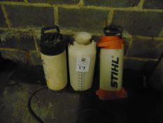 3 x Assorted Water Suppression Bottles