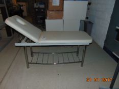 Massage Table with lower stainless steel towel rac