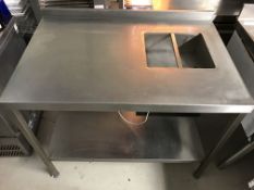 Stainless Steel Table With Chilled Well