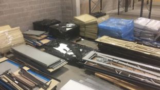 Huge Mixed Lot Of Dismantles Racking Shelving Mesh