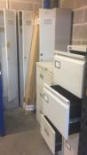 Mixed Job Lot Of Filing Cabinets & Upright Lockers