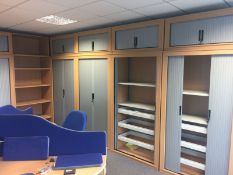 5 x Commercial Roller Shutter Office Cupboards
