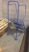 Portable Racking Ladders Blue Steel