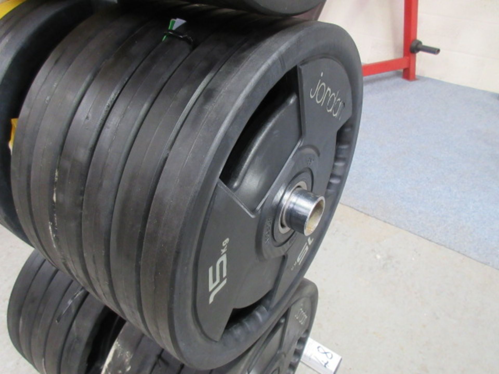 Jordan Rubber Coated Olympic Plates 20kg x qty 6