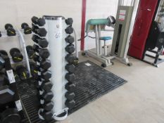 Rubber Dumbbell Set 10 Pairs from 1kg to 10 kg