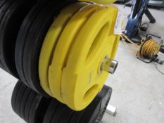 Rubber Coated Olympic Plates 15kg x qty 5