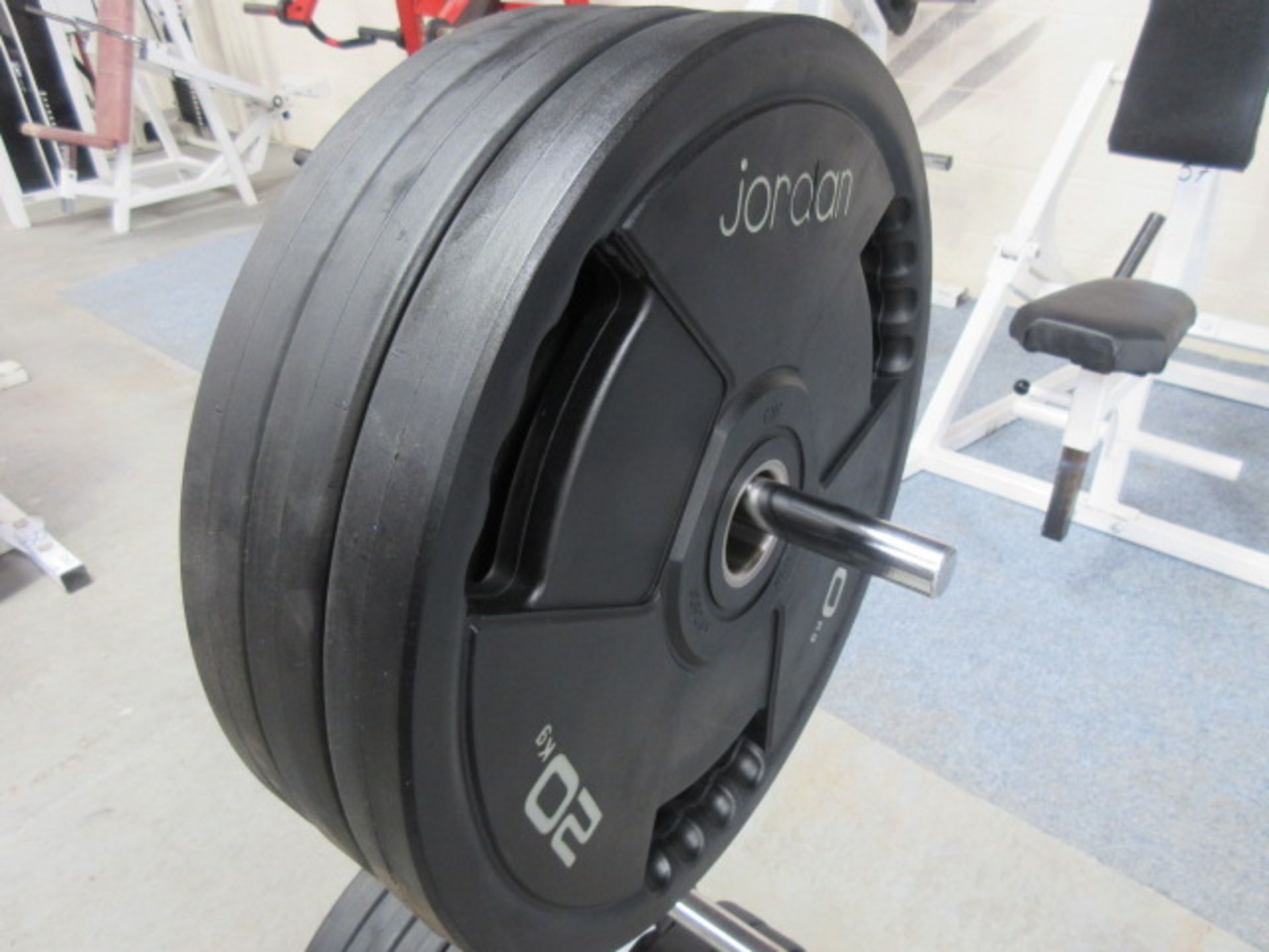 Jordan Rubber Coated Olympic Plates 20kg x qty 3