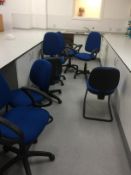 Assorted Chairs; 9 Swivel, 2 Cantilever