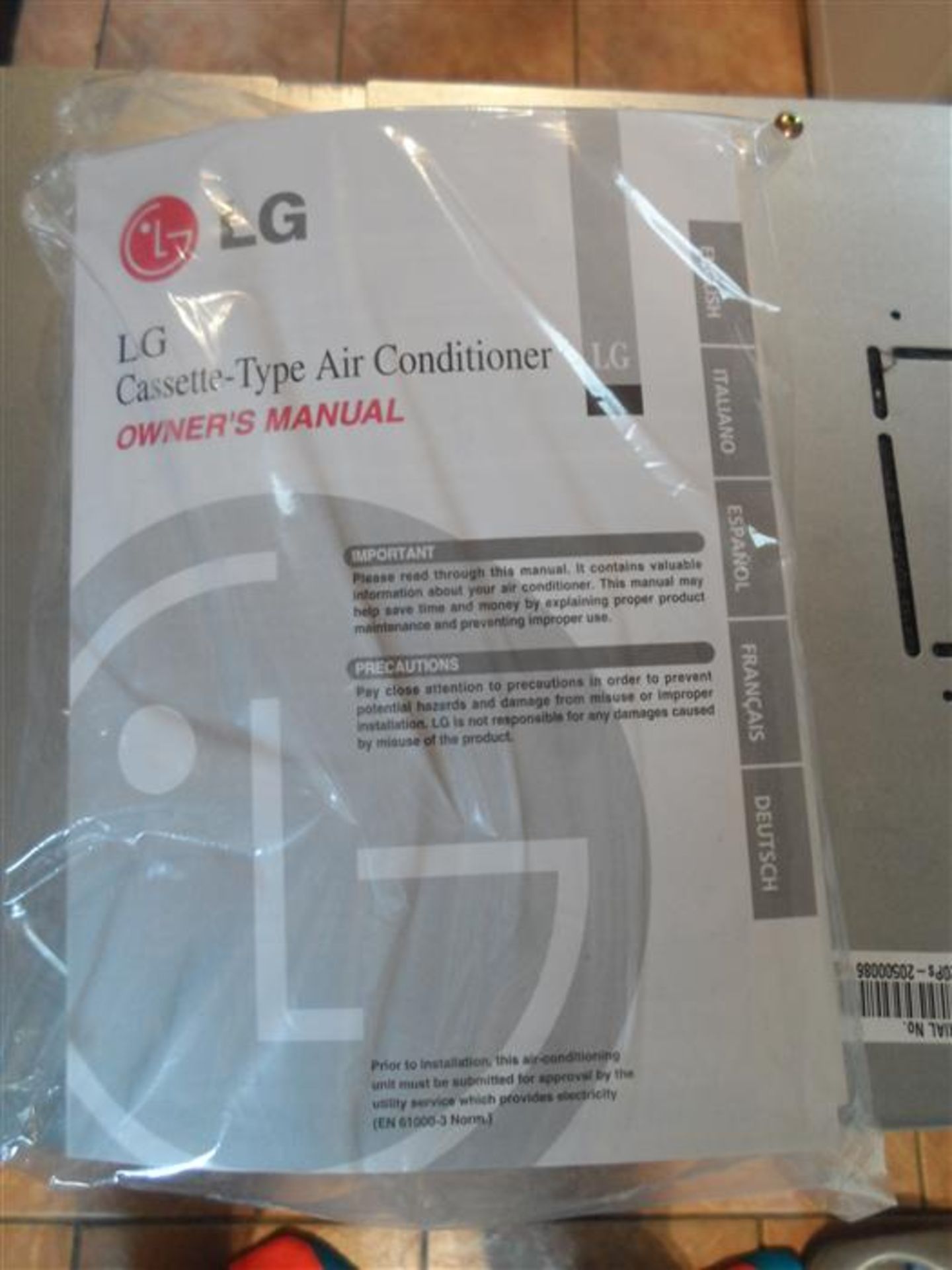 LG Cassette-Type Air Conditioner Unit - Image 10 of 12