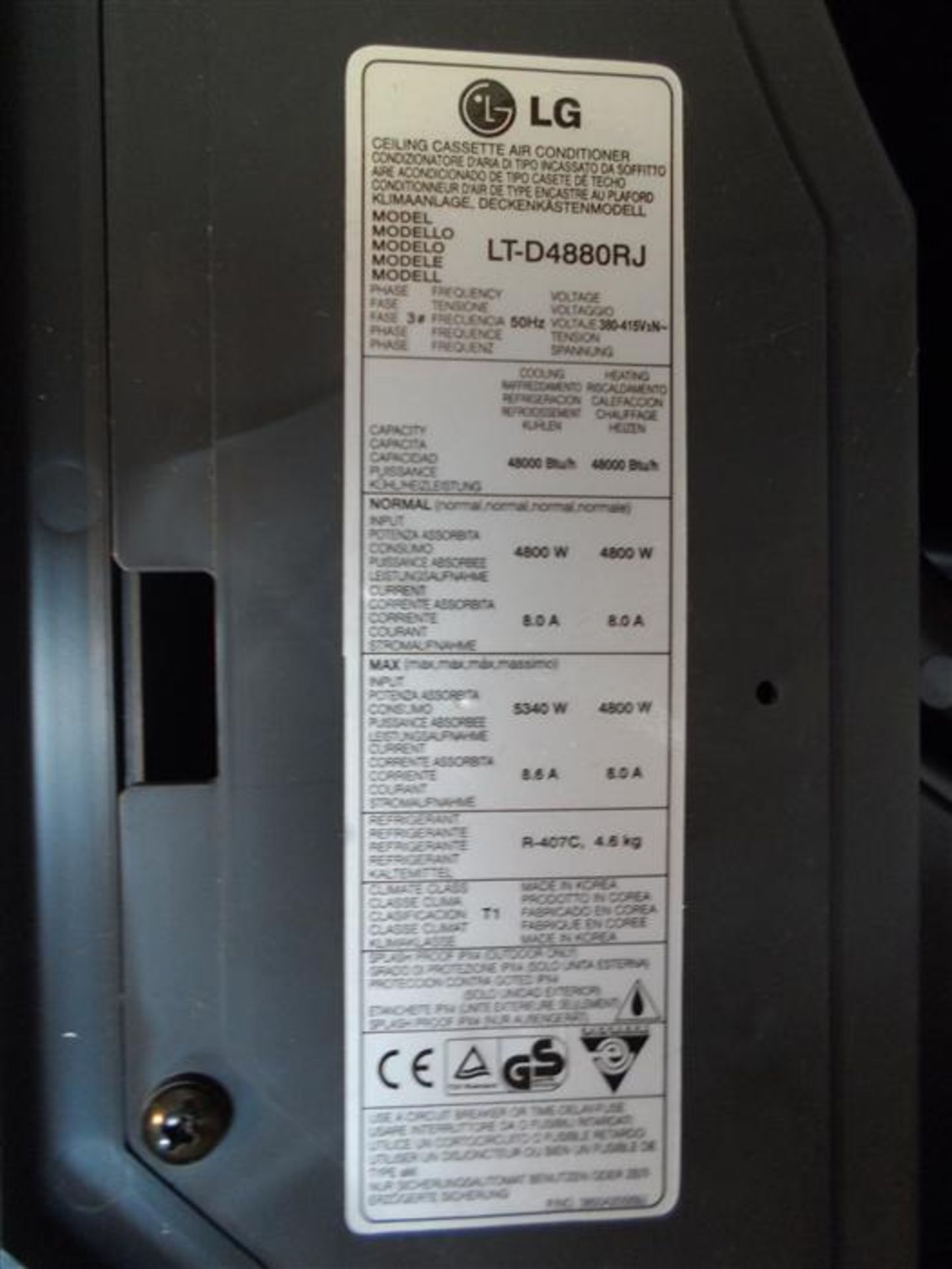 LG Cassette-Type Air Conditioner Unit - Image 7 of 12