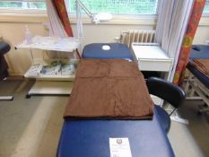 Massage / Therapy Bed With Product Trolley Magnifying Lamp and Stool