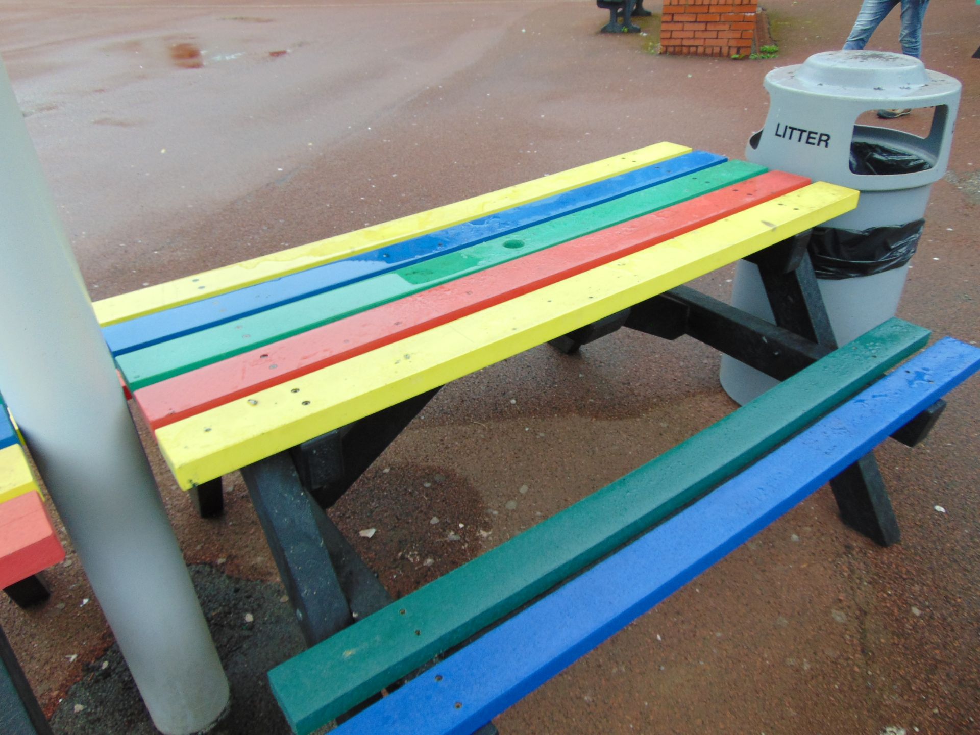 Picnic Bench Multi Coloured