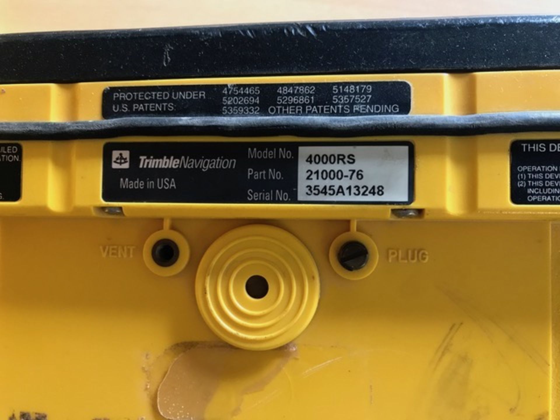 Trimble Navigation 4000SE, 4000RS, 16900-51 - Image 3 of 4