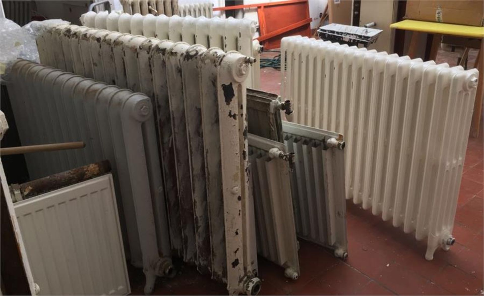 Mixed Lot Vintage Radiators, Some Cast Iron.