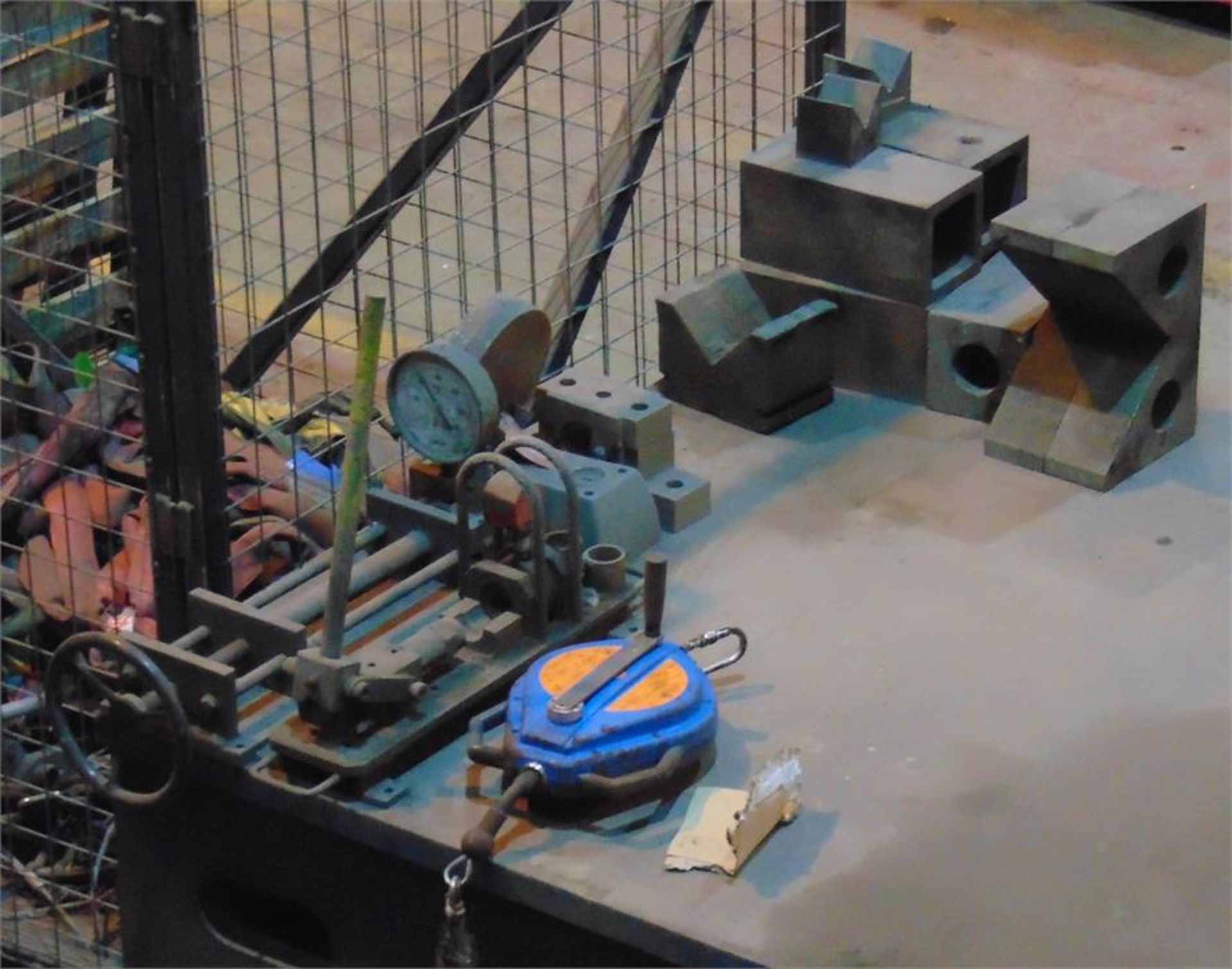Large Industrial Cutting Table And Cage - Image 3 of 4