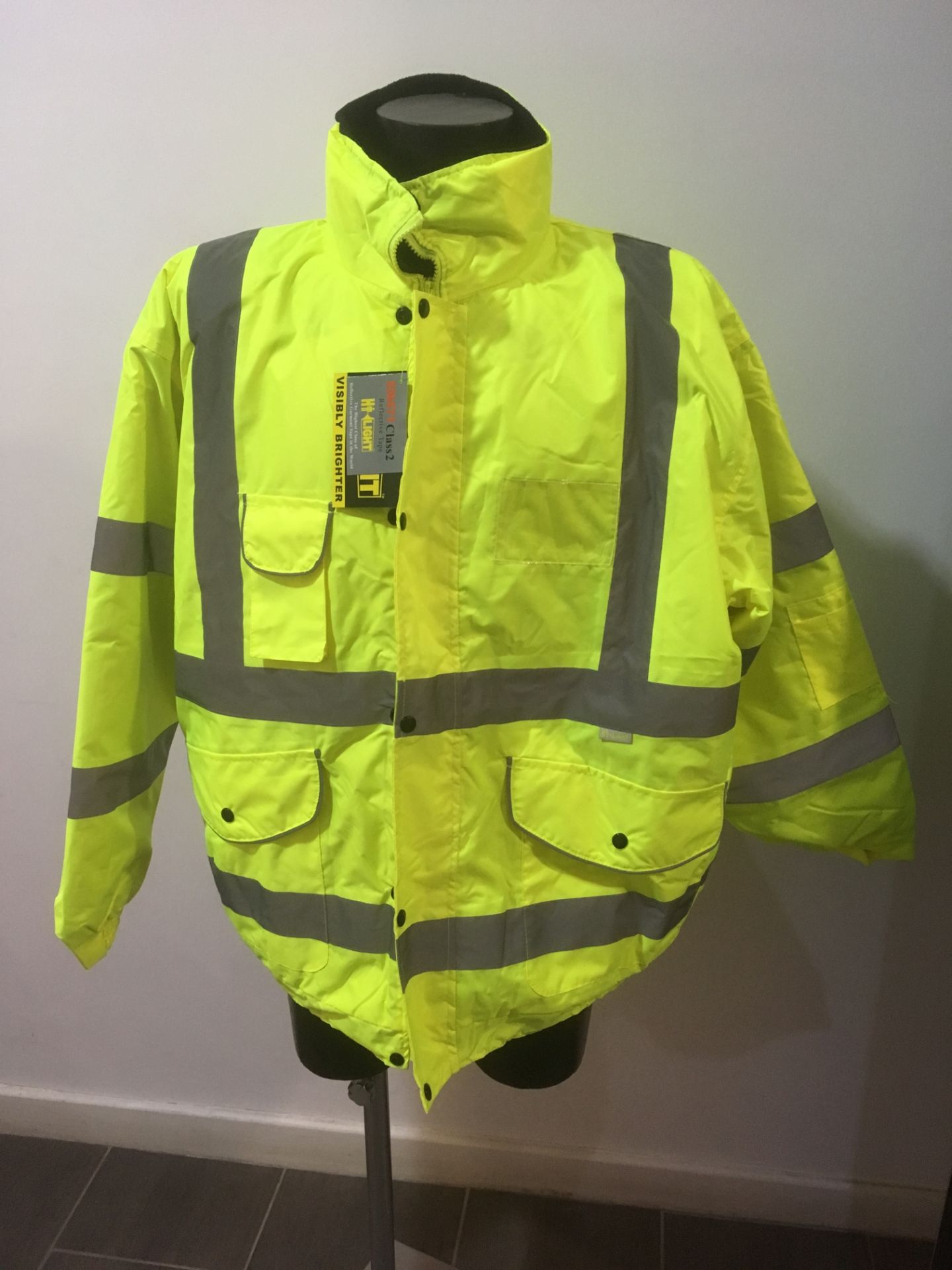 Mixed Lot of 25 Yelow High Viz bombers Jackets