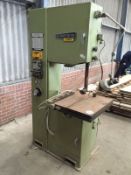 Startrite V500F Vertical Bandsaw Cuts Metal And Wood.
