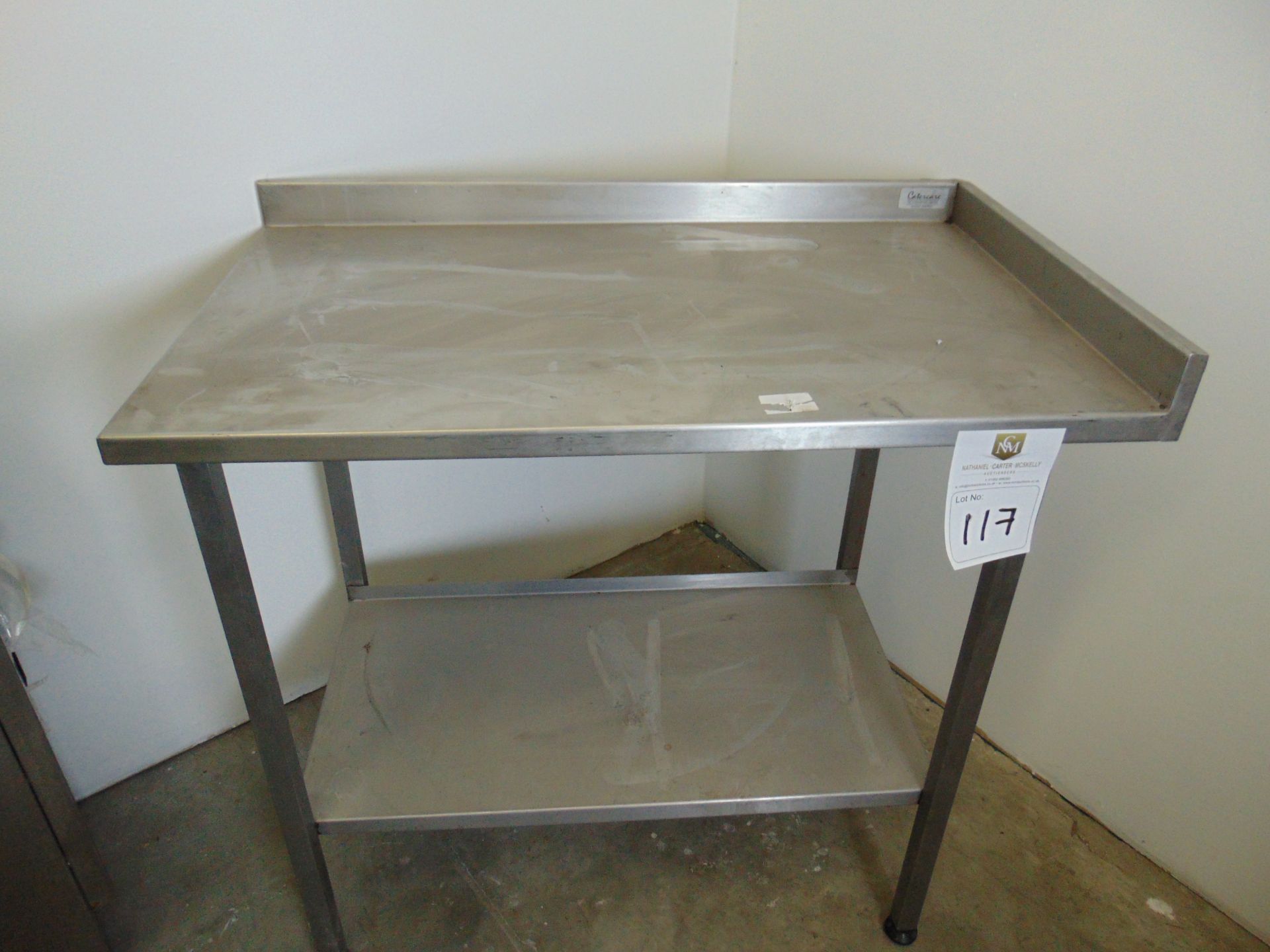 Catercare of Lancaster Limited Stainless Steel Table with Lower Shelf - Bild 2 aus 2