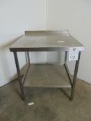 Stainless Steel Table with Lower Shelf