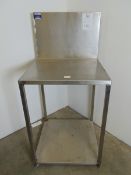 Stainless Steel Table with High Splashback