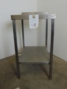 Stainless Steel Table with Lower Shelf