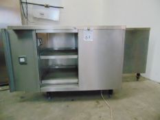 Stainless Steel Warming Cabinet with Power Sockets