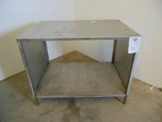 Stainless Steel Table with Solid Sides